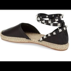 Rebecca Minkoff Gilles black stud espadril…